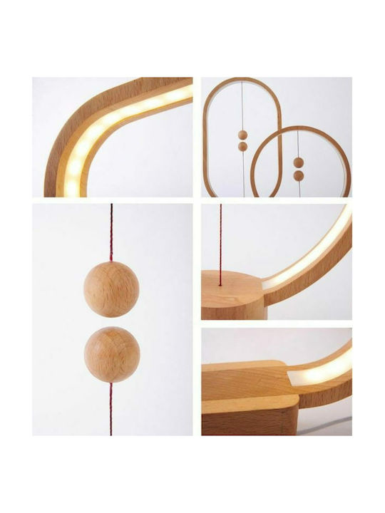 Allocacoc Heng Balance Lamp Round Декоративна Лампа Бежов