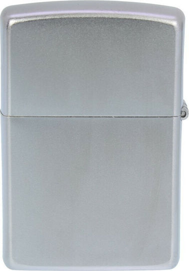 Zippo Lighter Flame Windproof Brushed Chrome Anchor