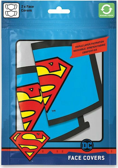 Pyramid International Face Cover Triple Layer Protection DC Comics Superman 2τμχ