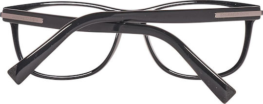 Zegna Men's Acetate Black Prescription Eyeglass Frame EZ5005 001
