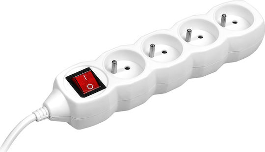 Tracer Power Strip 4 Positions with Switch and Cable 3m