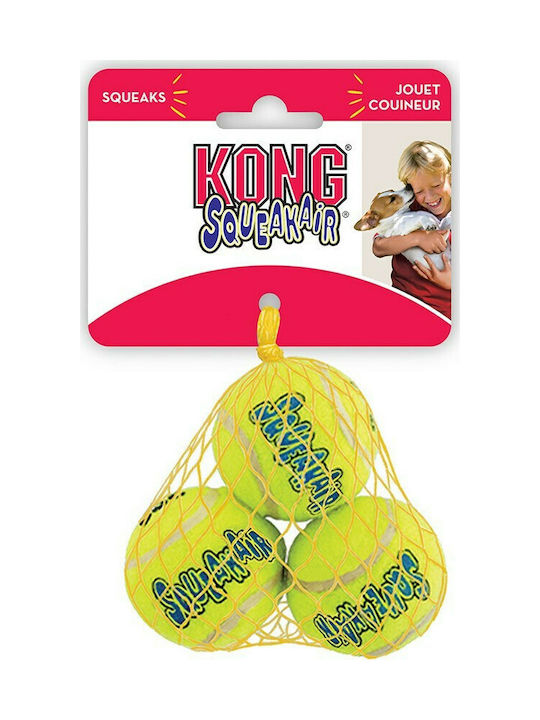 Kong Squeakair Tennis Μπάλα Παιχνίδι Σκύλου από Καουτσούκ XSmall Κίτρινη Kong Squeakair Tennis Μπάλα Παιχνίδι Σκύλου από Καουτσούκ XSmall Κίτρινη