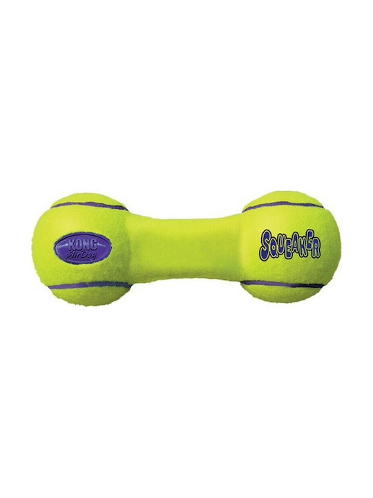 Kong Dumbell Dog Toy Bone Large with Sound Yellow 23.5cm