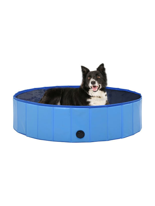 vidaXL Hundepool 120εκ. Blau 1Stück