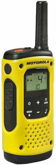 Motorola Talkabout T92 H2O Wireless Transceiver PMR 0.5W with Monochrome Screen Set of 2pcs In Yellow Color