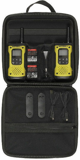 Motorola Talkabout T92 H2O Wireless Transceiver PMR 0.5W with Monochrome Screen Set of 2pcs In Yellow Color