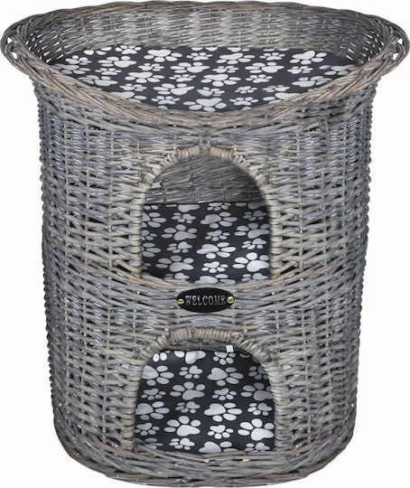 vidaXL Nest Pisici Gri 58x42x62cm