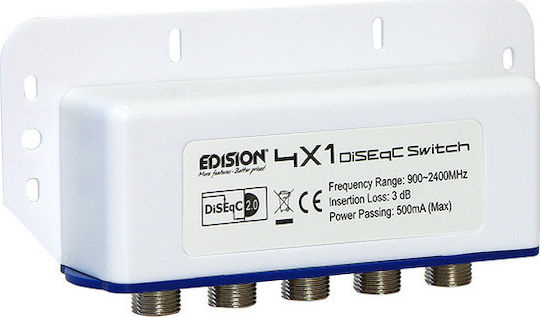 Edision DISEQC 4x1 DiSEqC-Schalter Satelliten 02-01-0002