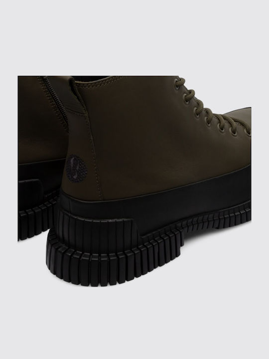 Pix Leather Khaki Boots Anatomical