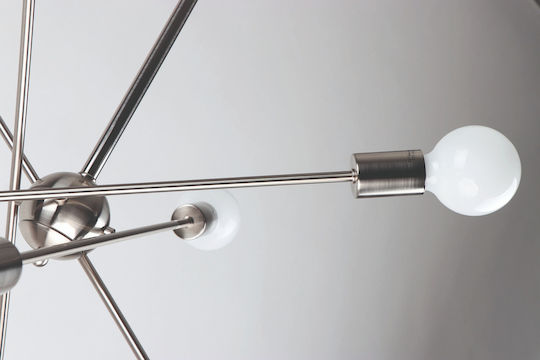 Home Lighting Gwen Hängelampe Silber mit Fassung E27 75x75x57cm.