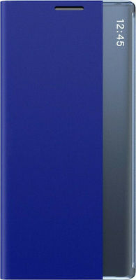 Hurtel Sleep Flip Cover Synthetic Leather Book Blue (Galaxy A71)