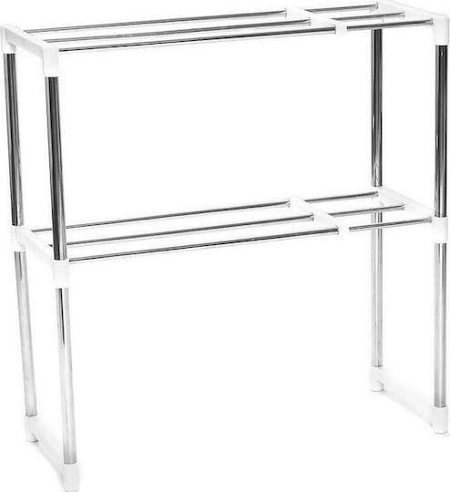 Küchen-Organisationsregale Kunststoff in Silber Farbe 25x60.5x60.5cm