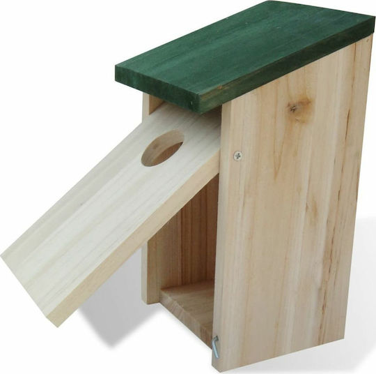 vidaXL Vogelnest Hölzern Grün
