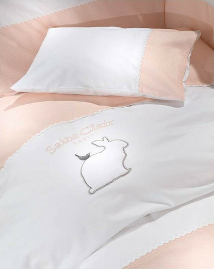 Saint Clair Σετ Κούνιας Lapin Ροζ 5τμχ
