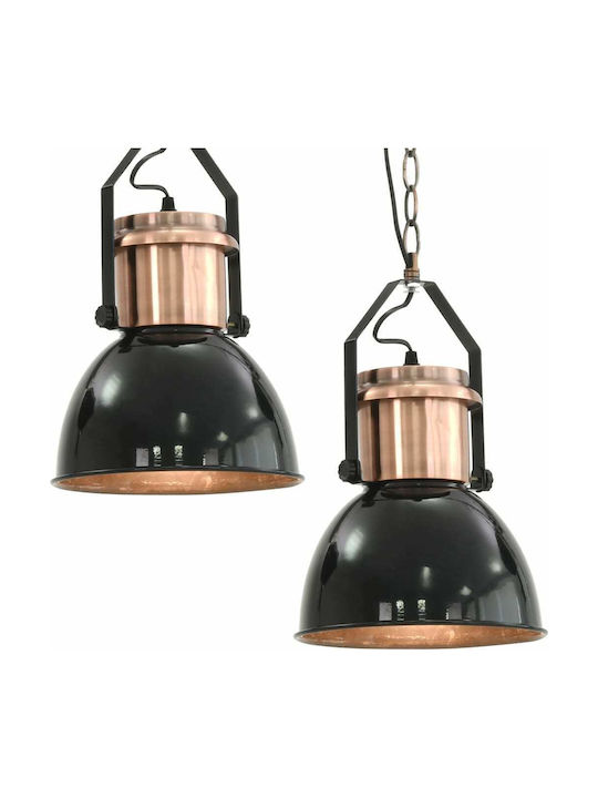 vidaXL Pendant Light Gray with Socket E27 23x36cm