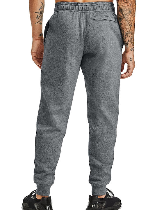 Under Armour Rival Men's Fleece Sweatpants with Rubber Anthracite