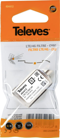 Televes HR (High Rejection) LTE/4G 47-790 MHz Filter Satellite 404412