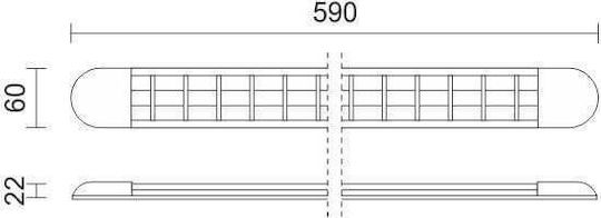 Spot Light Commercial Linear LED Ceiling Light 18W Natural White IP20 L59xD6.6xH2.2cm
