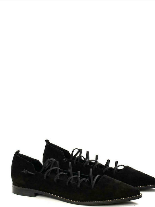 Γυναικεία Casual Shoes ZAKRO COLLECTION 440 BLACK SUEDE ΜΑΥΡΟ