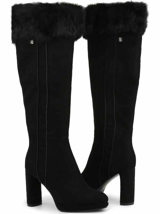 Laura Biagiotti Suede Women's Boots Black