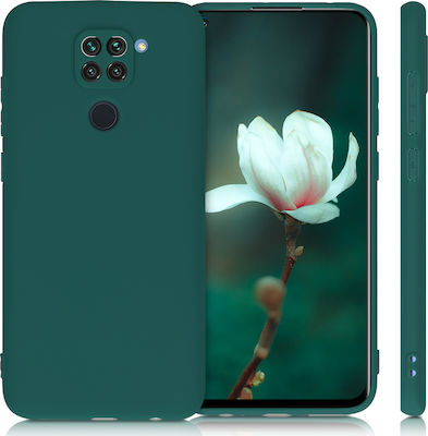 KWmobile Silicone Back Cover Green (Redmi Note 9)