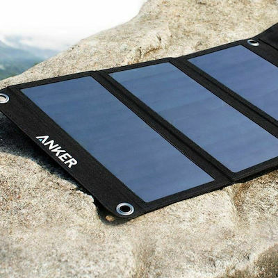 Anker PowerPort Solar Faltbar Solar Batterieladegerät Tragbare Geräte 21W mit USB-Anschluss (A2421011)
