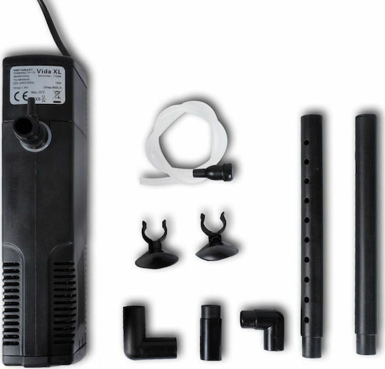 vidaXL Filtru Interior Acvariu Cu Debit 800lt/h Și Putere 16W