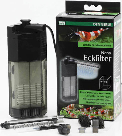 Dennerle Nano Clean Corner Intern Aquarium Filter für Aquarien mit einer Leistung von 150lt/h