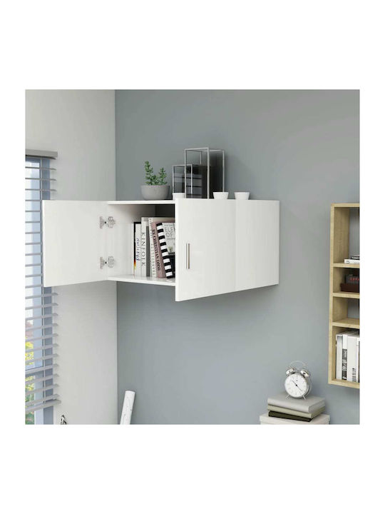 Wand Wohnzimmer Nischenschrank aus Spanplatte Weiß 80x39x40cm