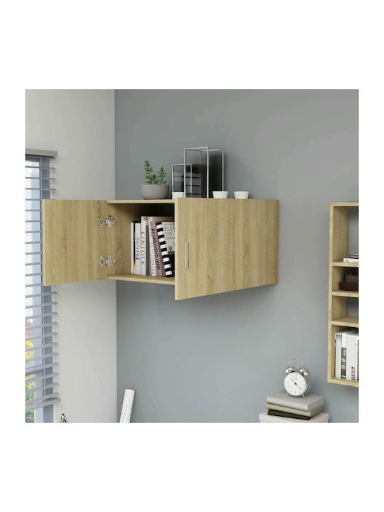 Wand Wohnzimmer Vitrine aus Spanplatte Sonoma 80x39x40cm