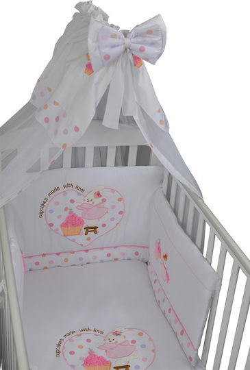 Bebe Stars Set Für Krippe Cupcake Weiß 4Stück