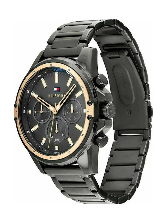 Tommy Hilfiger Mason Uhr Batterie mit Gray Metallarmband