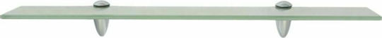 vidaXL An der Wand montiert Badezimmerregal Glas 60x10x0.8cm Transparent