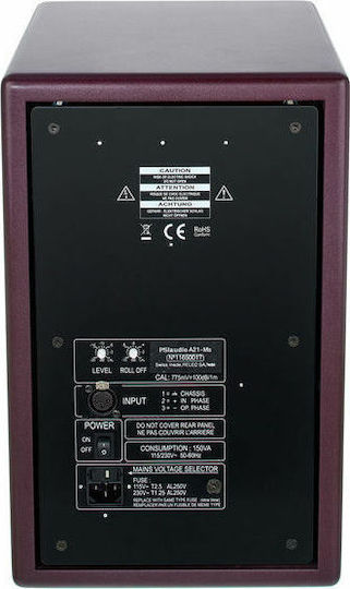 PSI Audio A21-M Ηχείo Studio Monitor 9" 170W (Τεμάχιο) Κόκκινο