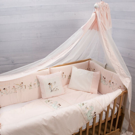 abo Baby Crib Bedding Set Fairytale 9pcs Pink
