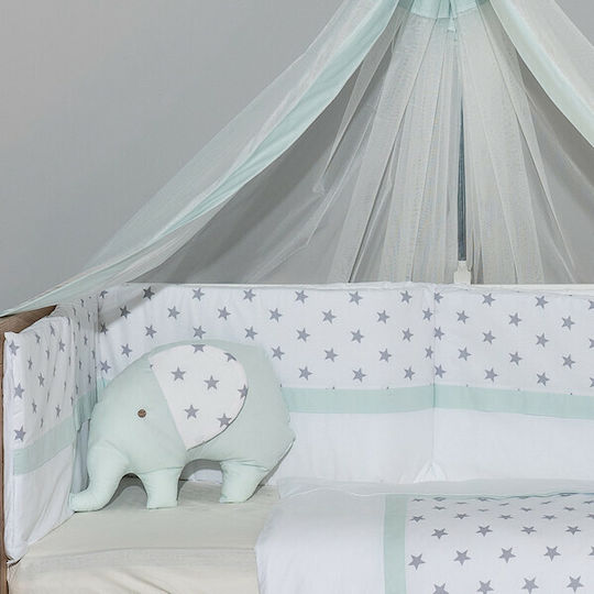 abo Baby Crib Bedding Set Elephant 9pcs Green