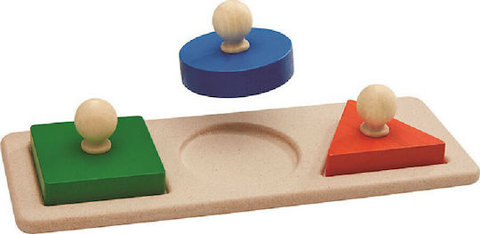 Ξύλινο Παιδικό Puzzle Σφηνώματα Shape Matching 3pcs Plan Toys