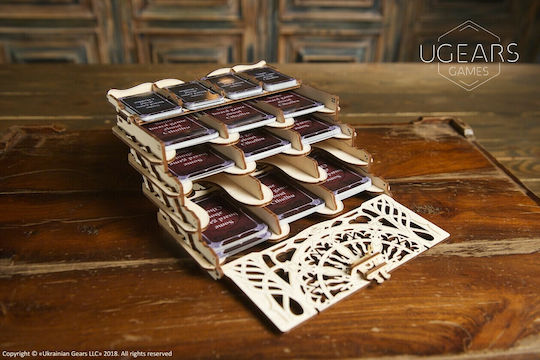 Ugears Wooden Construction Toy Card Holder Device for Tabletop for Children 12+ years old+ Years
