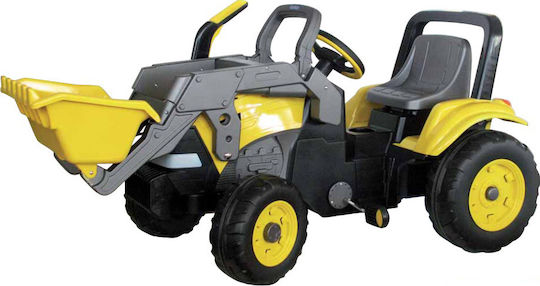 Excavator pentru copii Maxi cu pedale cu Pedale Galben
