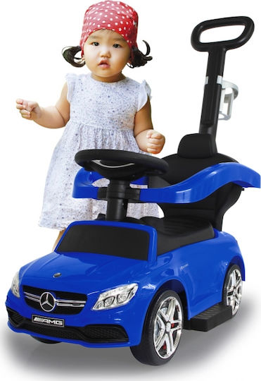 Jamara Mercedes C63 Baby Push Walker Ride On with Parental Handle for 12+ Months with Sounds Blue
