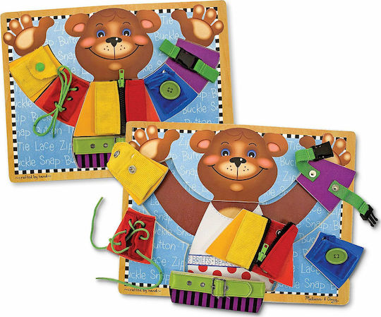 Melissa & Doug Basic Skills Board Joc Educațional de Cunoștințe din Lemn pentru 3+ ani Ani