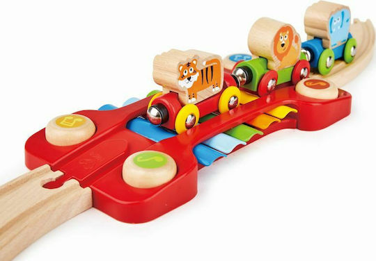 Hape Monkeys Railway Set with Train made of Wood for 1.5+ years+ Years