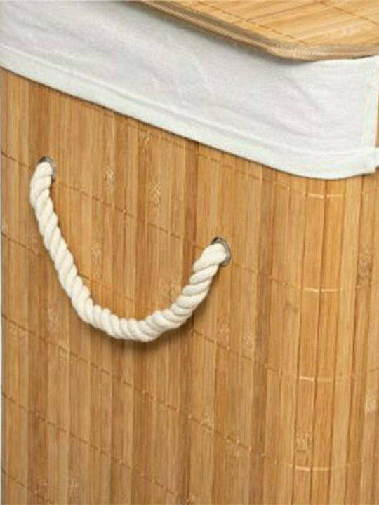 Pakketo Natural Καλάθι Απλύτων Bamboo με Καπάκι 40x30x50cm Καφέ
