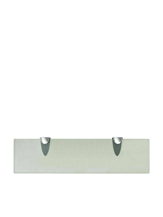 vidaXL Montat pe perete Raft Baie Sticlă 40x10x0.8cm Transparentă