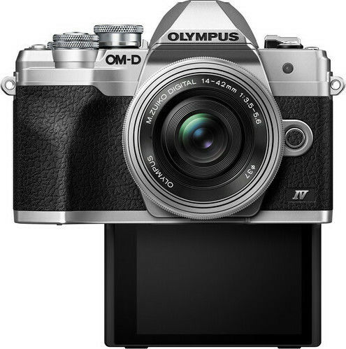 Olympus OM-D E-M10 Mark IV Mirrorless Camera Kit (ED 14‑42mm F3.5‑5.6 EZ Pancake) Silver