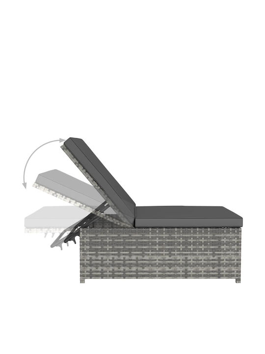 Garden & Outdoor Furniture Sets Living Room Set 2 Pieces Gray with Pillows