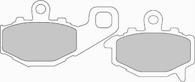 Ferodo Back Pads Οργανικά Τακάκια πίσω Kawasaki Versys 650 - Z750