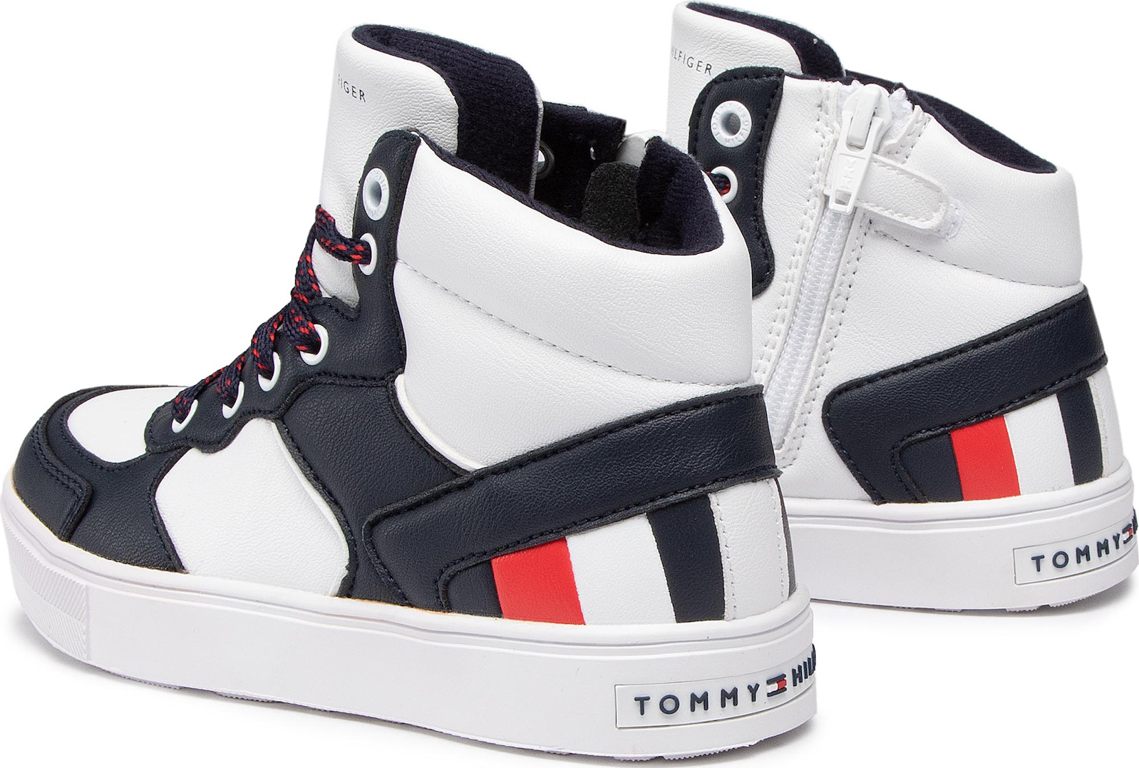 Tommy Hilfiger - Blue Canvas High-Top Trainers | Childrensalon