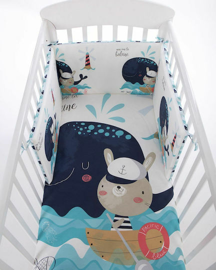 Kikka Boo Σет За Количка Sailor Син 3бр