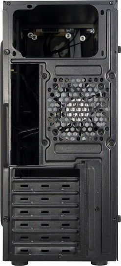 Inter-Tech B-02 RGB Gaming Midi Tower Κουτί Υπολογιστή με Πλαϊνό Παράθυρο Μαύρο
